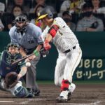 阪神は死二塁で西純矢左前打もまた走塁が最後は満塁で中野拓夢が遊飛