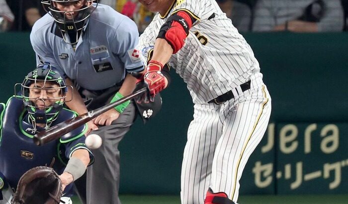 阪神は死二塁で西純矢左前打もまた走塁が最後は満塁で中野拓夢が遊飛