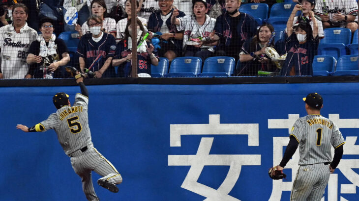 【阪神】骨折復帰の近本光司、首位守った超美技　一瞬「やべー」も「ジャンプしたら入ったっす」