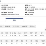 元阪神オ・スンファン(41) 防御率4.31 36試合 3勝 3敗 16S 2H 39.2回 26奪三振 WHIP1.29