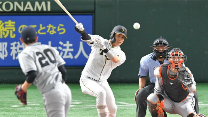 【阪神】戸郷キラー木浪がマルチ安打、今季対戦打率・６１５に