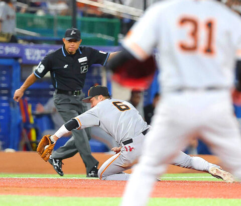 オラオラ見たか　これが巨人のカチカチの内野じゃい！！