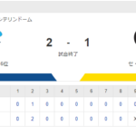セ･リーグ D 2-1 T [9/25]　阪神　バンテリン今季最終戦は逆転負け