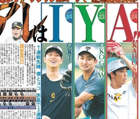 【朗報】巨人、阪神3連戦へ「アレはIYA(イヤ)」ローテで迎え撃つ