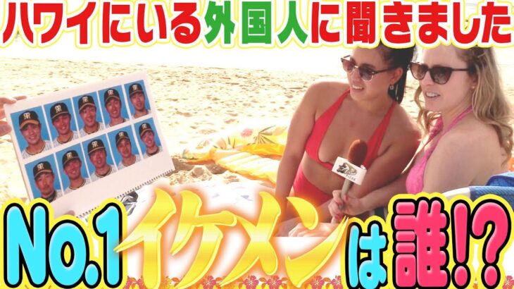 【ハワイで聞いた】阪神No.1イケメン選手は誰！？ビーチにいる外国人の方々に緊急アンケート！