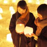 【冬のイルミネーション】北海道：定山渓神社の雪灯路が幻想的な光で冬の温泉街を彩る「開催時：2024年1月28日～2月4日」