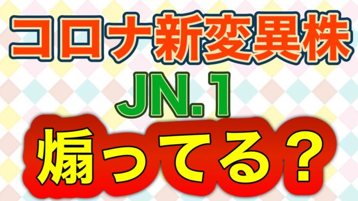 【必見】なんだこれは⁉ 新型コロナウイルス変異株「JN.1」の問題点とは？