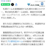 【朗報】札幌ドーム、命名権公募
