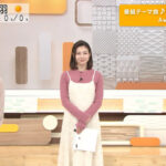 森千晴アナ　ニットの巨乳とタイトスカートの腰回り！！【GIF動画あり】