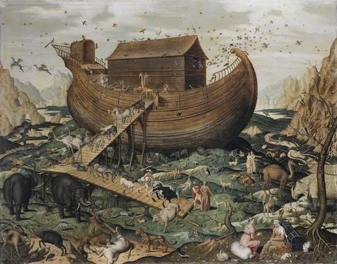 ノア「ふぁっ、大洪水が来るんか！？、じゃあ箱舟をつくってみんなを！」