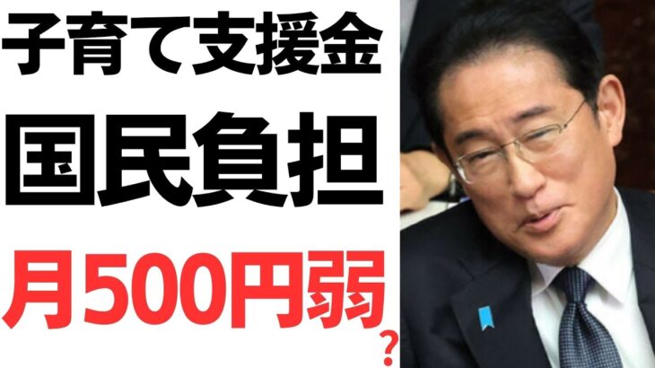 【社会】首相の答弁に注目‼ 少子化対策財源は1人あたり月500円弱の負担になる？