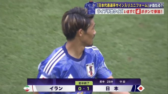 【速報】日本vsイラン、守田のゴールでイラン相手に1点リードで前半終了！！！