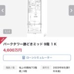 東京、1Kで4600万円