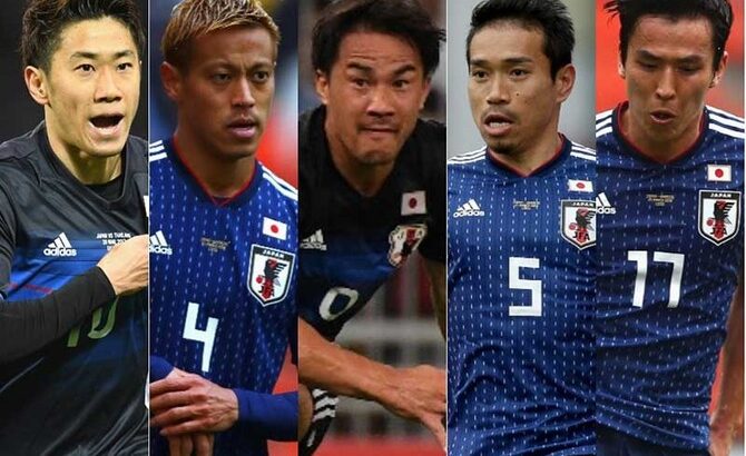【悲報】今までのサッカー日本代表の年代別にスター選手ｗｗｗｗｗｗ