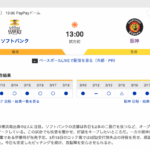 【虎実況】ソフトバンク　VS　阪神（PayPayドーム）　3/20（水） 13:00〜