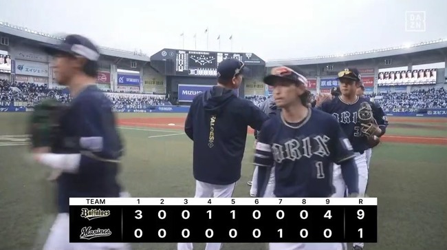 【ロッテ対オリックス2回戦】オリックスが９－１でロッテに快勝！エスピノーザは初登板から２連勝！球団助っ人ではディクソン以来！ロッテは５割復帰ならず