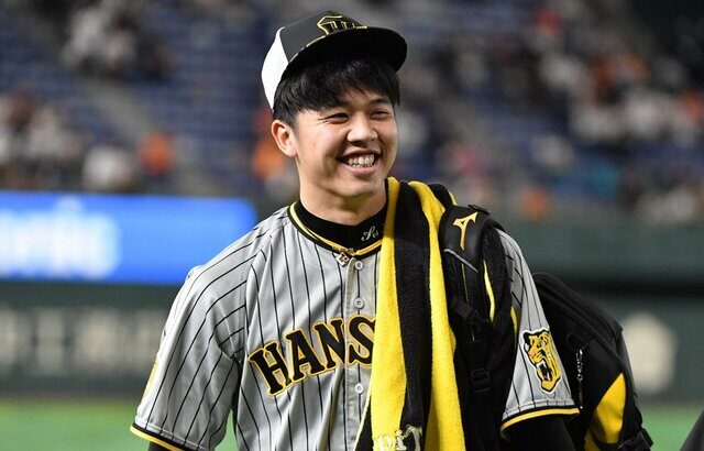 【阪神タイガース】3/31日巨人戦で、６回無失点の粘投を見せた才木浩人選手の笑顔がこちらｗｗｗｗｗ