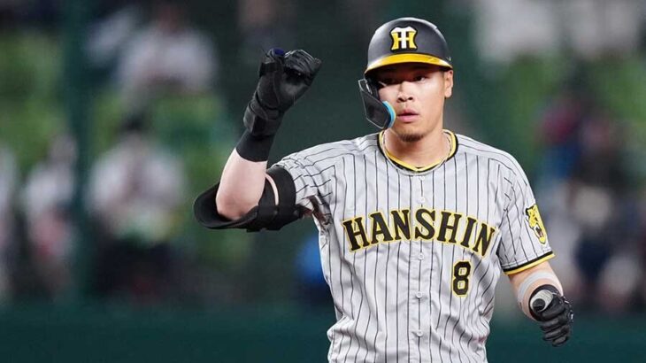 【阪神タイガース】リクエストが成功した、佐藤輝明選手の走塁プレー