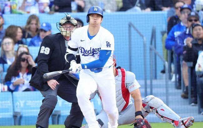【MLB】大谷翔平　ジャイアンツ戦「2番・DH」で出場　待望の移籍初アーチなるか