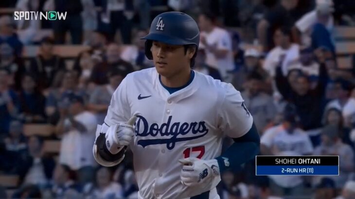 【野球】大谷翔平、今季初の3試合連発で11号2ラン‼ HRキング争い単独トップに浮上‼