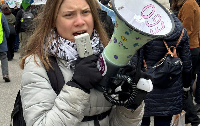 【定期】 環境活動家グレタ・トゥーンベリさん逮捕　スウェーデンの反イスラエルデモに参加
