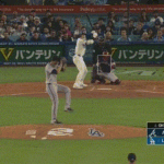 大谷翔平、第二打席は四球で出塁＆今季6個目の盗塁成功！！！！！！