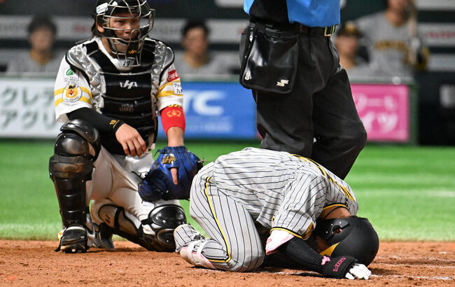 【阪神】木浪聖也が左肩甲骨骨折と発表　15日、背中に死球受けこの日出場選手登録抹消