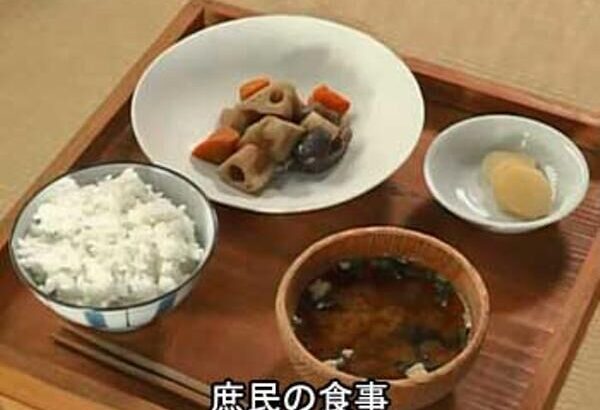 【画像】江戸時代の庶民の食事、健康に良さそう