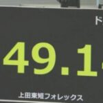 1ドル＝149円台まで円高進行