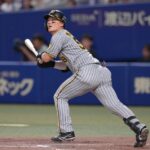 阪神・前川が右膝付近への死球で病院直行