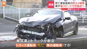 救助活動せず「路肩に座って…」中国籍の男（23）が運転する高級乗用車とトラックが衝突　トラック運転手（57）は死亡