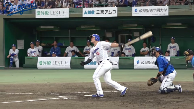 中日細川成也　ホーム.315 8 27 ops.933　ビジター.281 6 17 ops.778