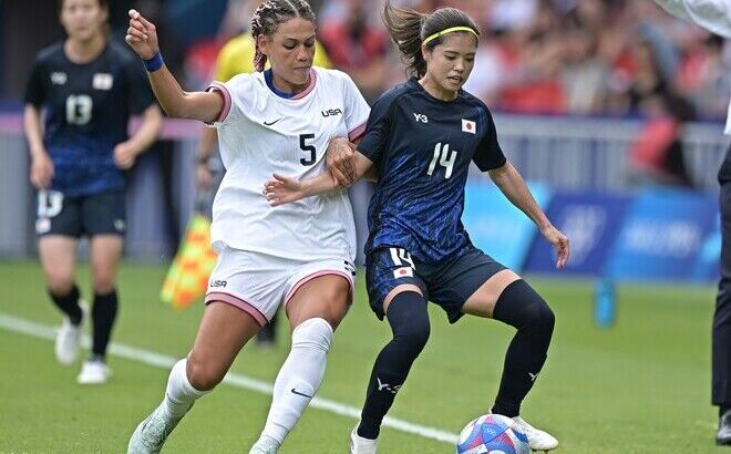 【パリ五輪】サッカー女子準々決勝で、『なでしこ』アメリかに敗退！！