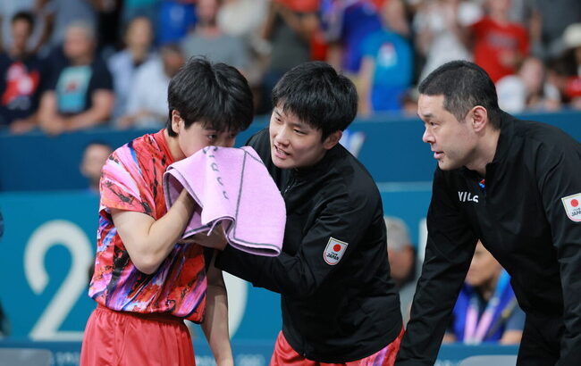 【パリ五輪】卓球男子団体３位決定戦、日本は地元フランスに敗れ４位　３大会ぶりにメダル逃す