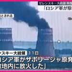 ザポリージャ原発を支配中のロシアさん、巨大冷却棟に火をつけて脅迫中🇷🇺