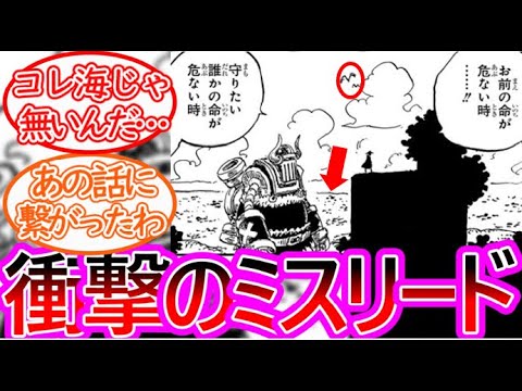 【ワンピース】過去回想の場所が実は海ではなくとんでもない場所にいる事を考察する読者の反応集