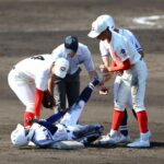 しゃく熱の甲子園　日中の試合で足つる選手が続出　兵庫県内は熱中症警戒アラート