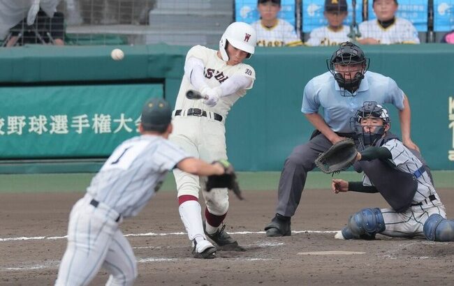 【高校野球】2回戦 鶴岡東 0-1x 早稲田実　延長タイブレーク早稲田実業がサヨナラ勝ち！