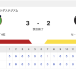 セ･リーグ C 3x-2 T [9/27]　カープ連敗ストップ　延長12回末包がサヨナラタイムリー！　阪神・大山の悪送球から失点　巨人M 1