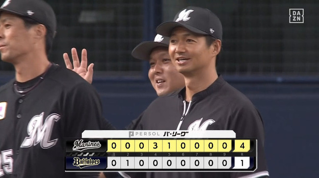 【オリックス対ロッテ23回戦】ロッテが４－１でオリックスに勝利！安田が勝ち越し打！ソトは2打席連発！唐川が５回１失点で３勝目！オリックスはV消滅