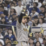 梅野隆太郎選手ナイスライト前タイムリーヒット！！！