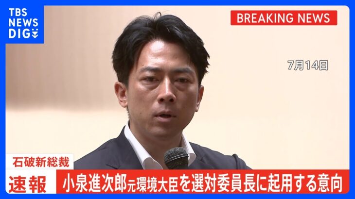 【新体制】自民党に新風？石破氏、小泉進次郎を選対の顔に起用！選挙戦略がガラリと変わる