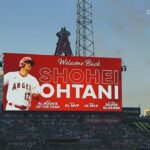 大谷翔平の凱旋に古巣エンゼルス本拠地は異例のスタンディングオベーション　歓迎ビジョンまで表示の異例光景