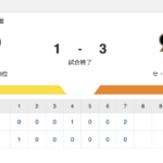 T 1-3 G [9/1]　降雨コールドで巨人が勝利　菅野13勝目、吉川勝ち越し打　阪神・佐藤輝明悪送球＆野選