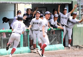 西脇工野球部の応援も見れるのが全国高校駅伝の醍醐味