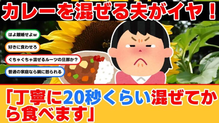 【話題】カレーを混ぜる夫がイヤ！「離婚も考えた」って。そこまでいくか！