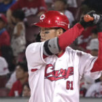 広島・矢野雅哉(25).260 2本 38打点 OPS.655 UZR11.5(12球団1位)