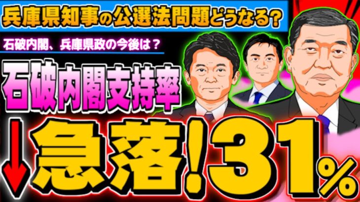 【必見】石破内閣支持率急落！31％の真実とは？