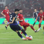 雨の中、サッカー日本代表がインドネシアに快勝！！