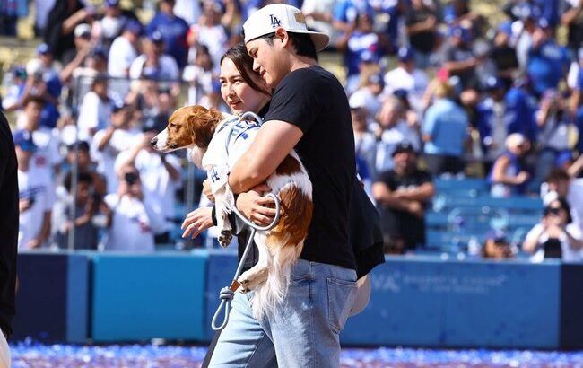 【MLB】大谷翔平の愛犬デコピンをドジャースのマスコットに！　ロバーツ監督が主張　ベッツは着ぐるみ製作を提案